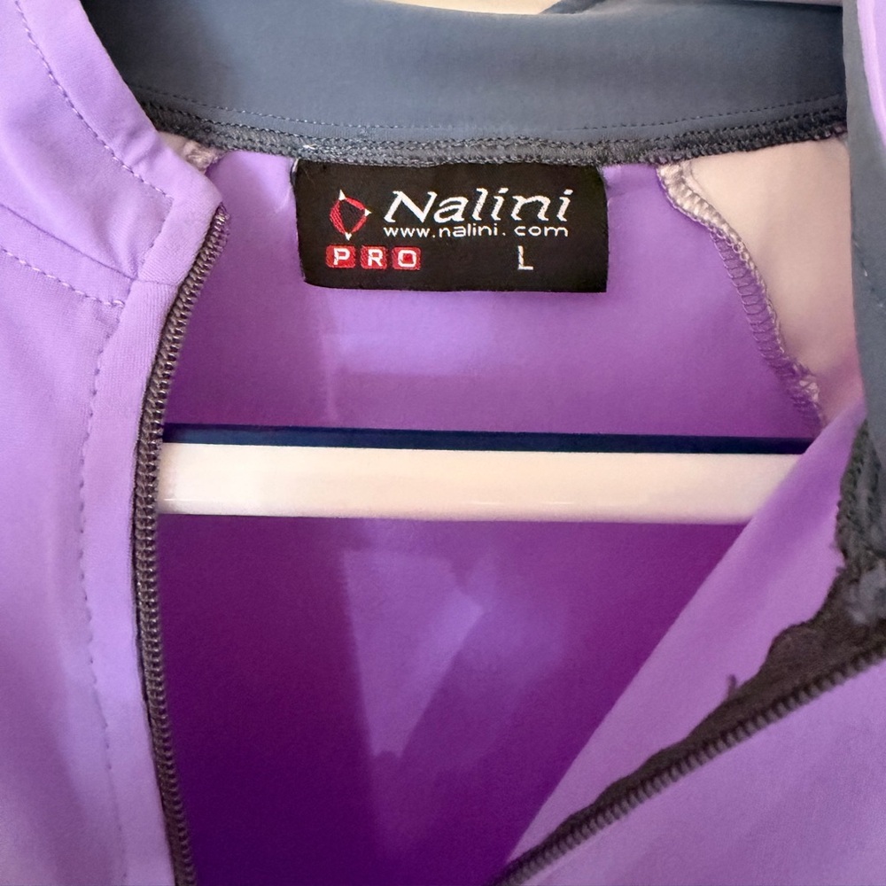 Nalini Pro Purple Cycling Jersey Size L Made in Italy Athletic Bike Shirt - Picture 2 of 9